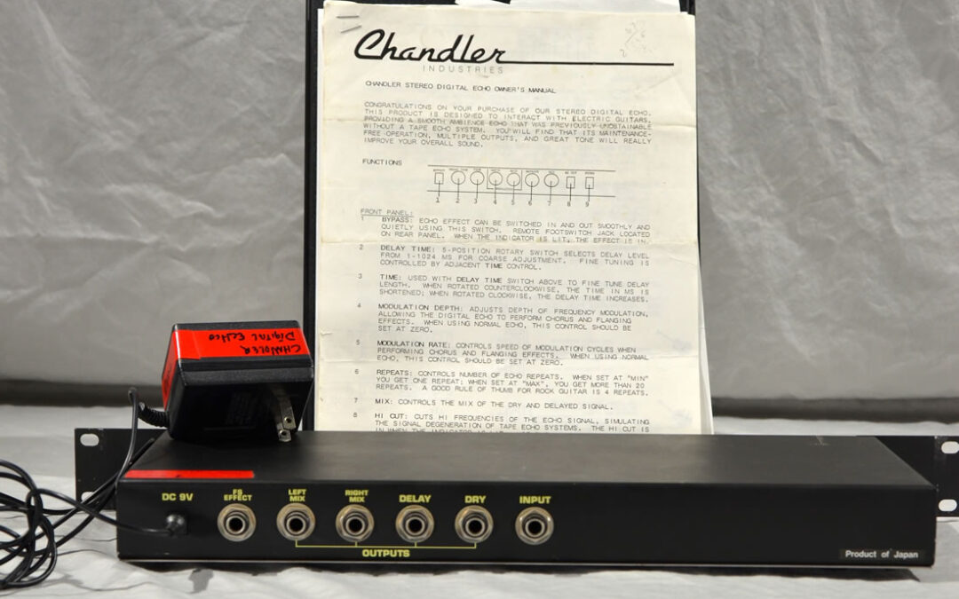 Chandler Stereo Digital Echo Unit manual | Vintage guitars and amps